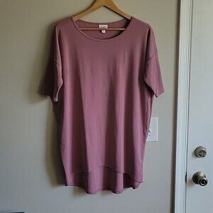 EUC LuLaRoe Dusty Rose Pink Irma Tunic